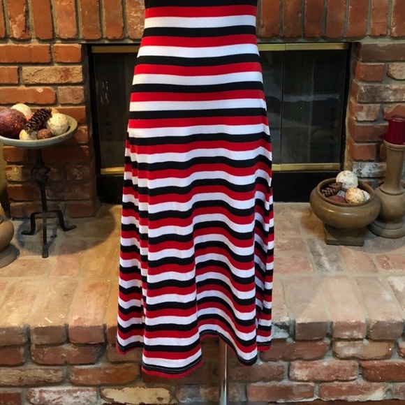 Urban Beach Cover LONG Striped Racer Maxi Dress - Picture 7 of 11